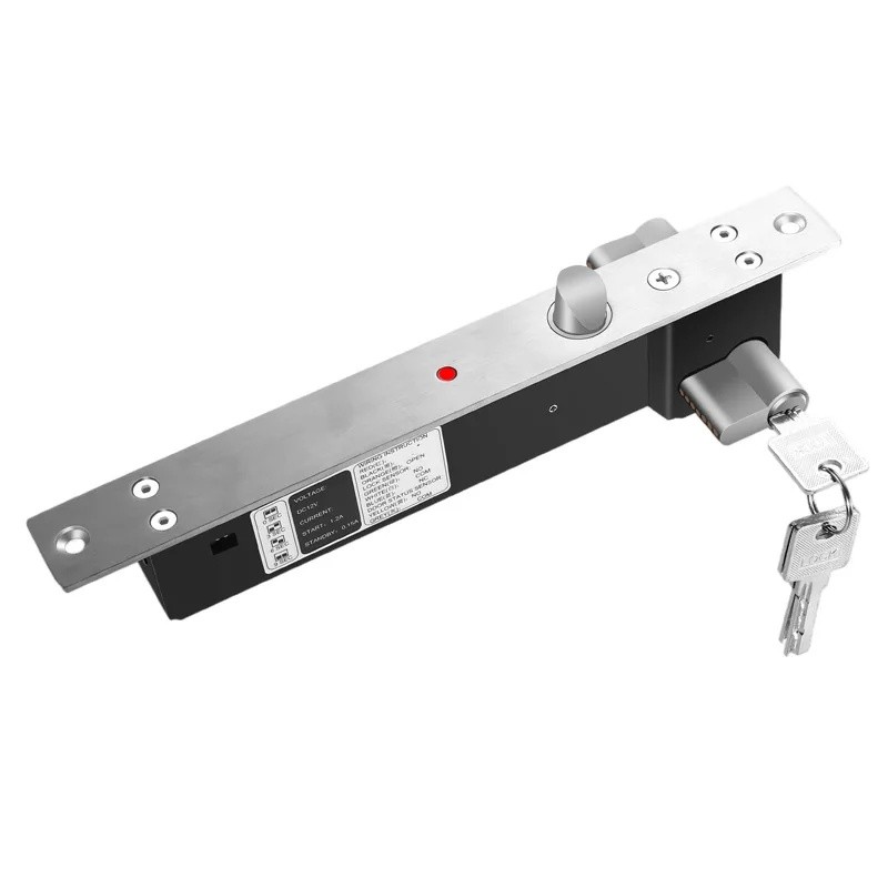 4XB9 12VDC พร้อมกุญแจ Electric Drop Bolt ประตูล็อค DC 12V ล็อคไฟฟ้าไม่มี fail ยึดสําหรับประตูระบบควบ