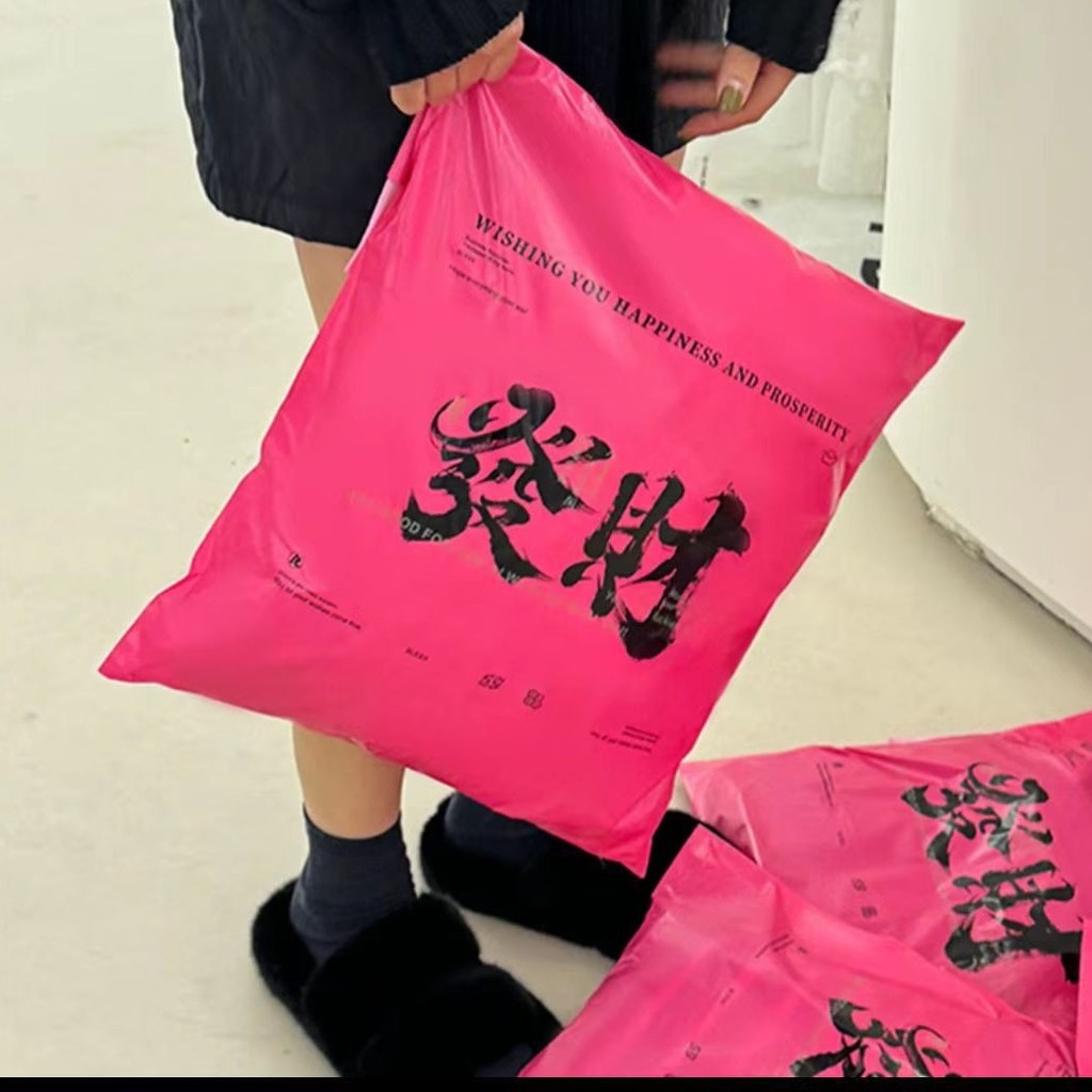 Courier Bag Courier Packing Bag Ziplock Clothes with Airplane Box Packing Bag Logistics Waterproof B