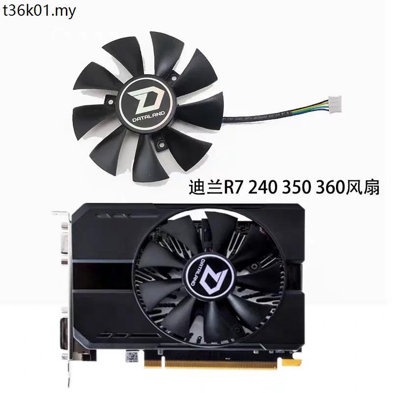 Silent Dylan Hengjin R7 240 350 360 รุ่นกราฟิกการ์ดพัดลมระบายความร้อน GA91A2H