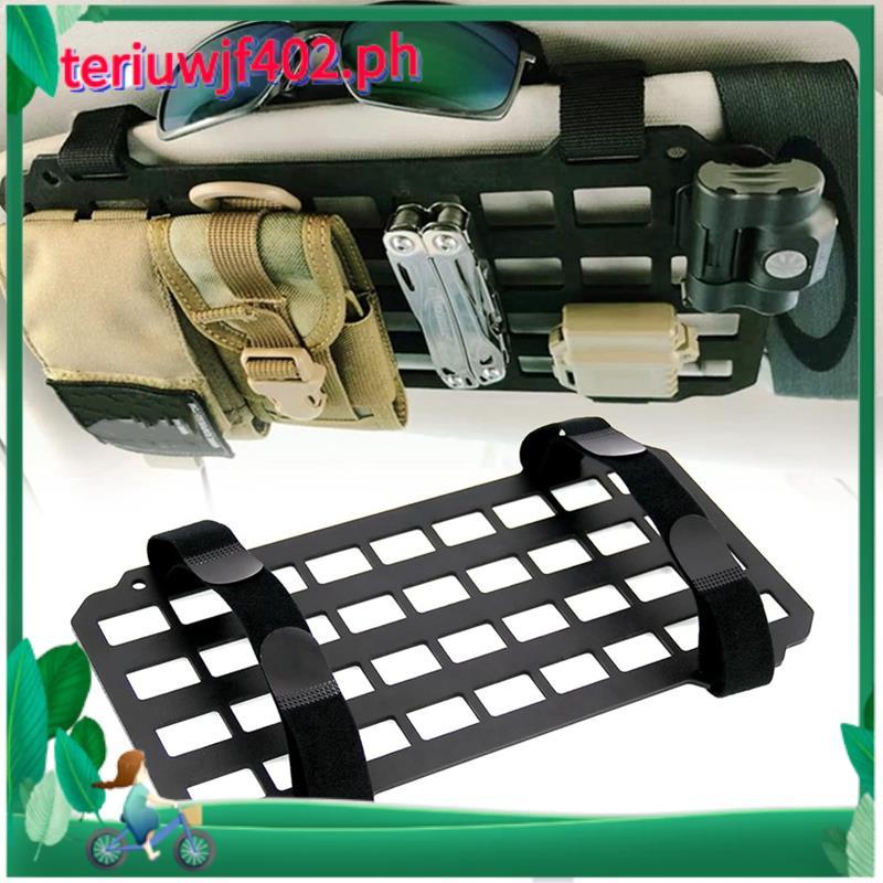 รถ Sun Visor ยาก Molle Organizer แผงสําหรับกระเป๋าเป้สะพายหลังอุปกรณ์เสริมผู้ถือเกียร์ Molle Pouches