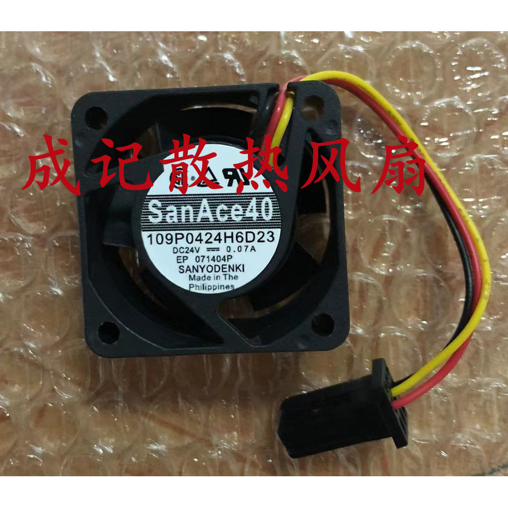 Sanyo พัดลม 109P0424H6D23 24V 0.07 4 ซม.พัดลมระบายความร้อน A90L-0001-051#A