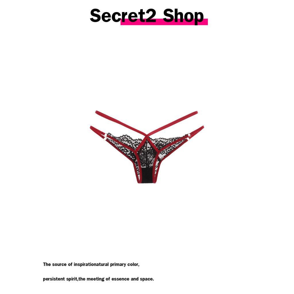 กางเกงในเซ็กซี่ Secret2 Shop Pure Desire Hot Girls Sexy Wildcat Cross Hollow Sexy Temptation Royal S