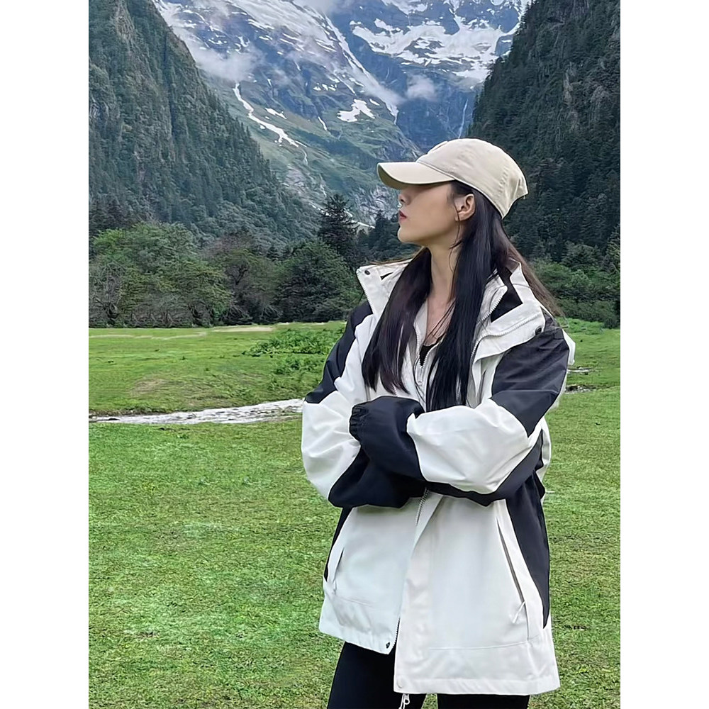 Daxibei Xinjiang ทิเบต Chuanxi Travel Wear Soft Shell เสื้อคู่หญิง Wugong Mountain ชุดปีนเขากลางแจ้ง