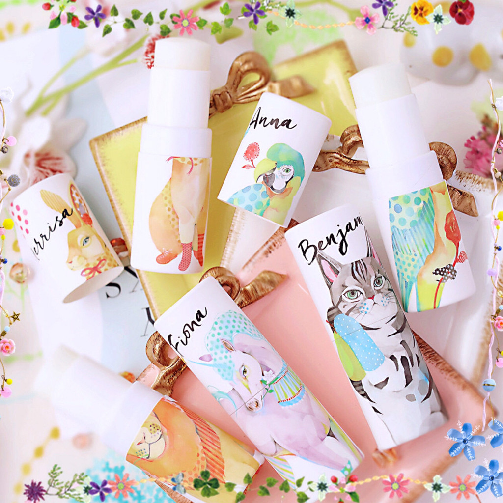 2026 Local FITS Vasilisa สัตว์น่ารัก Elegant Tube Body Shape Solid Perfume Stick/Balm