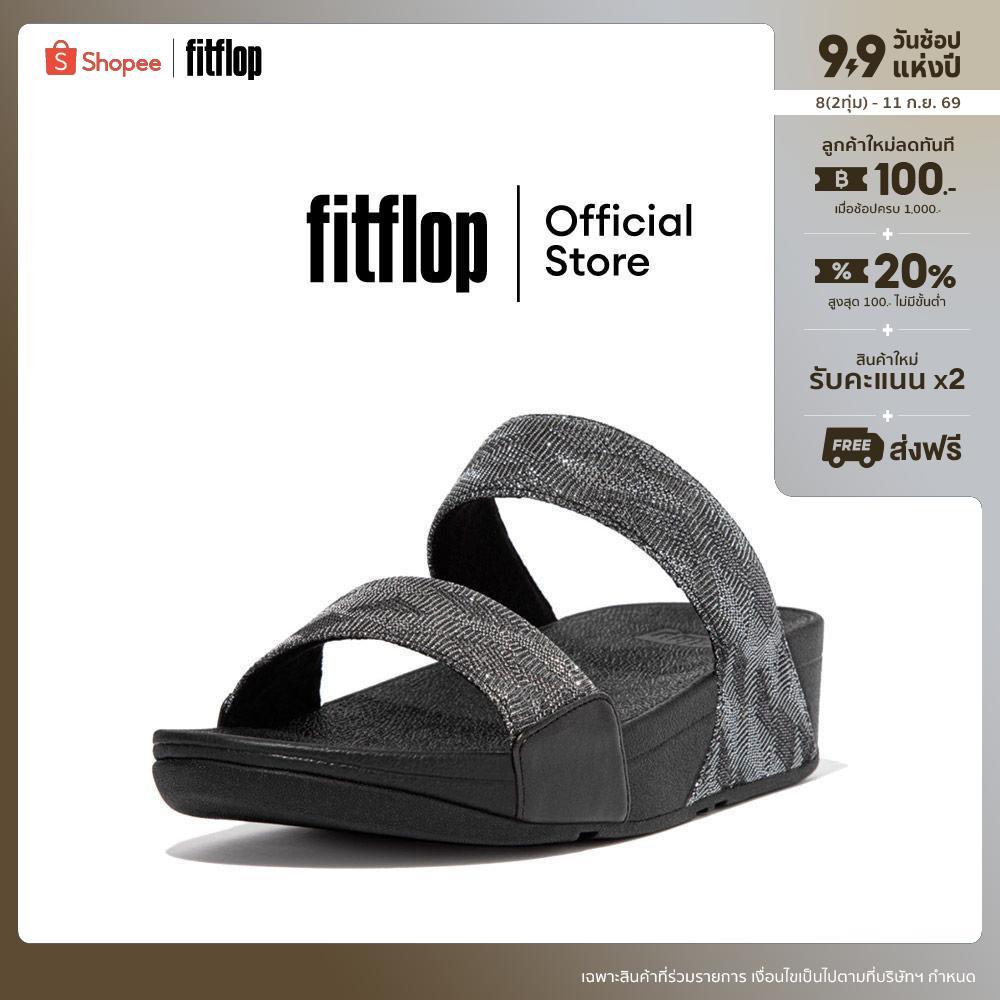 FITFLOP COMM-LULU GLITZ SLIDES รองเท้าแตะแบบสวมผู้หญิง รุ่น ET6-090 สี All Black