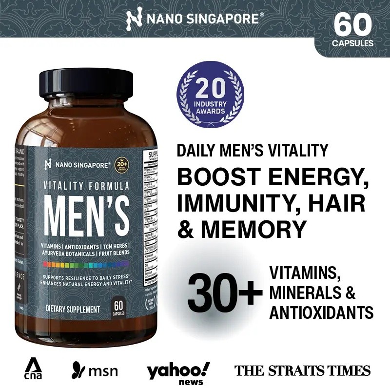 Vitality Formula Mens Daily Multi-Vitamin- Multivitamin for men 2.5X more Vitamin CE, Antioxidant, M