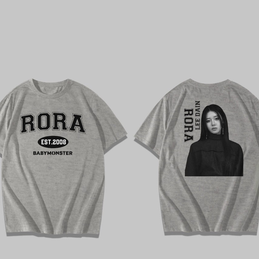 เสื้อยืด RORA Babymonster / เสื้อยืด Babymonster / เสื้อยืด Kpop / แฟน ๆmerch
