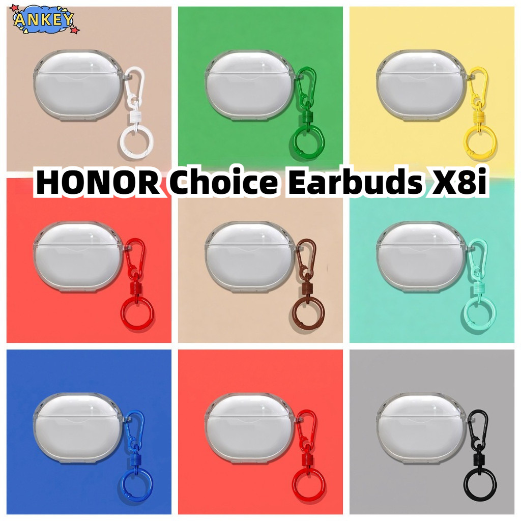 Compatible with HONOR Choice Earbuds X8i Wireless Bluetooth Headphones Transparent TPU Protective Ca