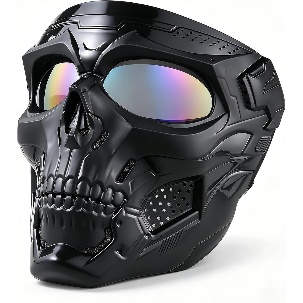 SkullMaskFullFaceMasksforCSSurvivalGameshootingCosplayภาพยนตร์PaintballฮาโลวีนScaryMasks