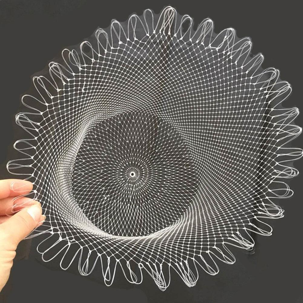 Small Eye White Dip Fishing Net Anti-corrosive Strong Gear Net ตกปลากลางแจ้ง F3j4 LENMOS