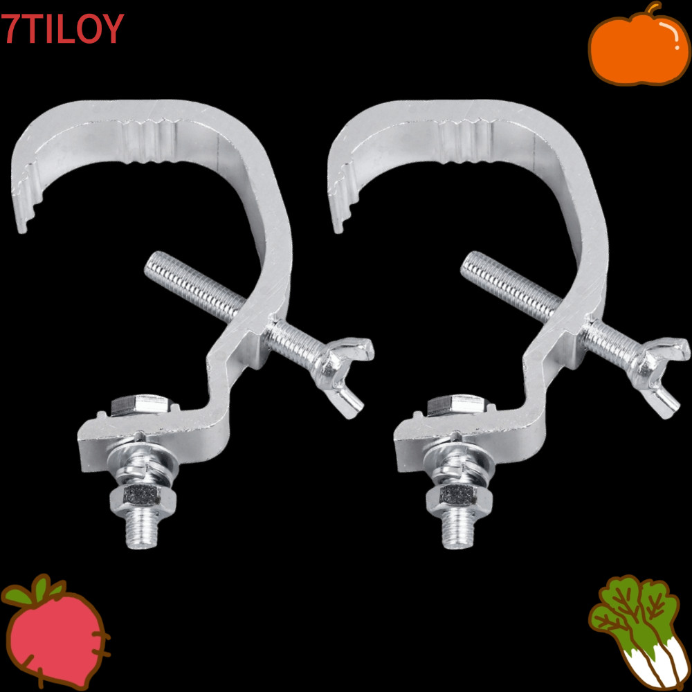 7TILOYSHOP 2 ชิ้น Stage Lighting Clamp, อุปกรณ์แขวนกว้าง Stage Light Truss Clamps, มัลติฟังก์ชั่นพรี