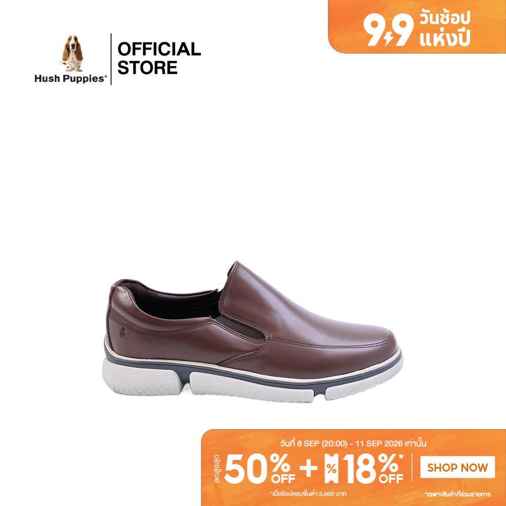 Hush Puppies รองเท้าผู้ชาย รุ่น HP 8HCFB2315F - สีน้ำตาล (รองเท้าลำลองหนังแท้ แบบสวม)