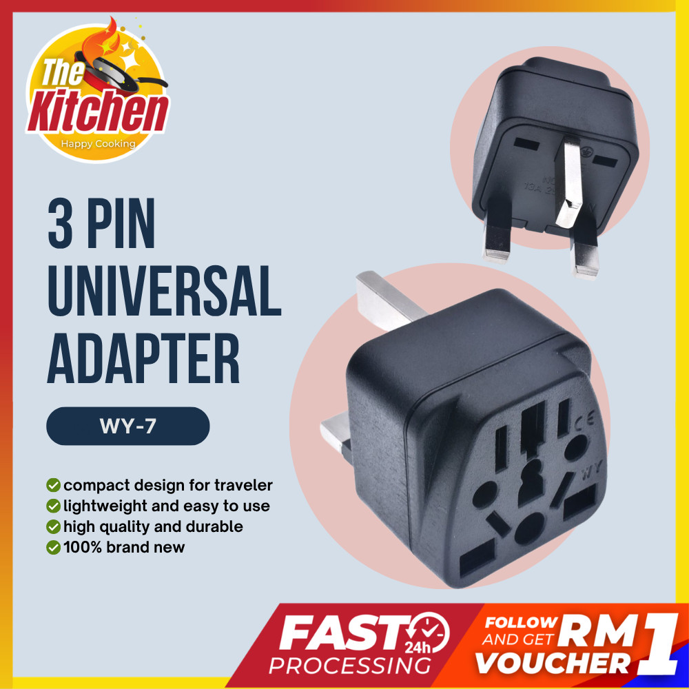 3 Pin Universal Adapter Travel Adapter Universal Plug Head UK Plug Socket Plug Adaptor WY-7 Plug Ada
