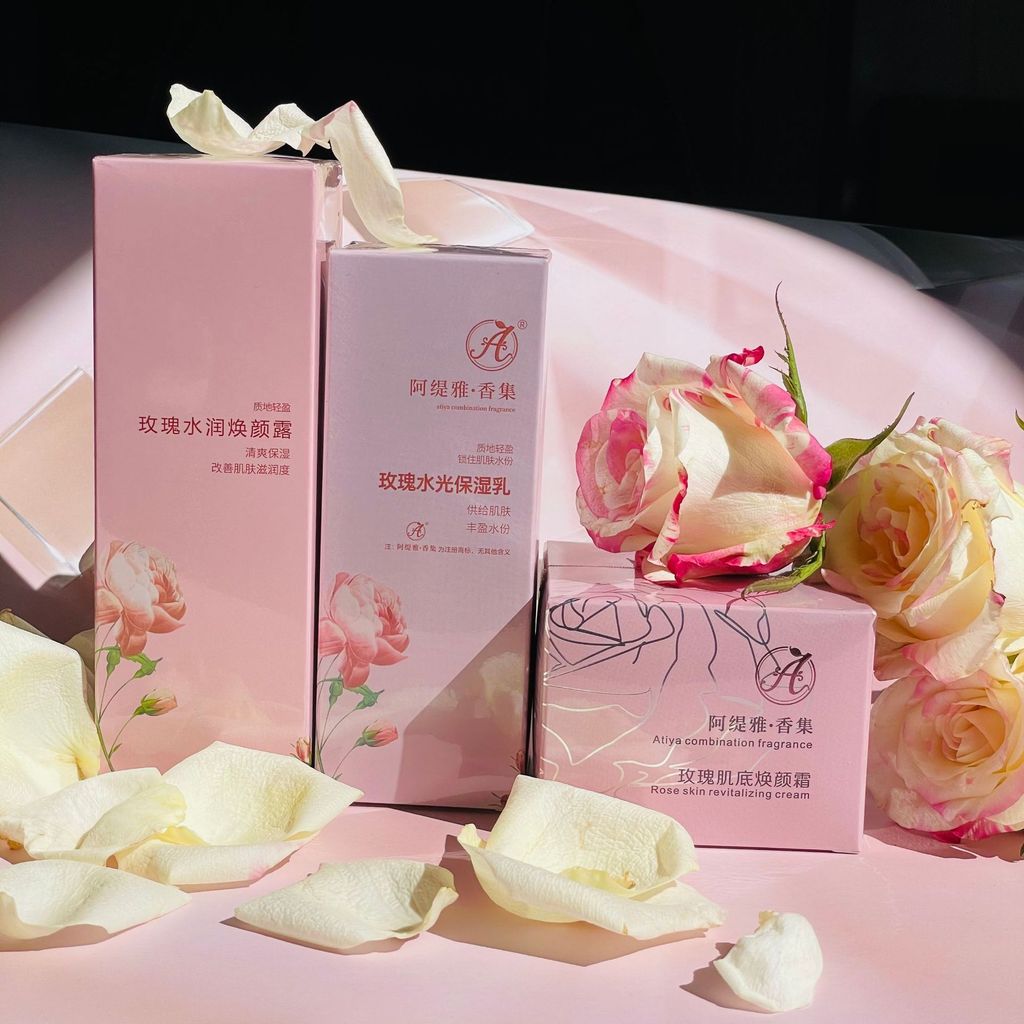 Rose Water Cream Combine Moisturizing Rejuvenating Moisturizing Rose Water + Rose Milk + Rose Cream