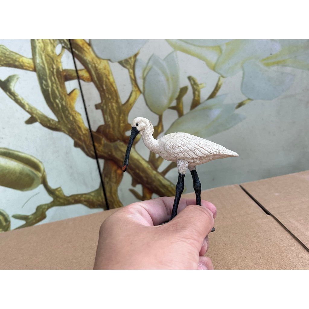 P PAPO ของแท้ Egret จําลองนกสัตว์รุ่นเด็กความรู้ความเข้าใจของเล่นเพื่อการศึกษาในช่วงต้น