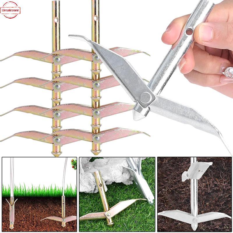 OZB Ground Anchor Heavy Duty Steel Stakes Anti Rust Windproof สําหรับเสาแสงกลางแจ้งและ Shade Sails V