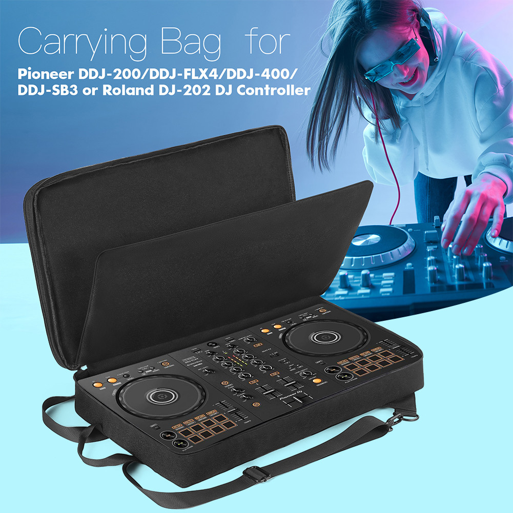 DJ กระเป๋าเป้สะพายหลังสําหรับ Pioneer DDJ-400 DDJ-FLX4/Roland DJ-202 DJ Mixer Case DJ Controller Cas