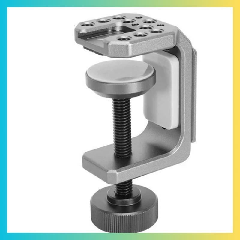 C-Clamp Desktop Mount C-Type Clamp Desktop Mount Holder Adjustable Desk Clamp มาพร้อม Cold Shoe Moun