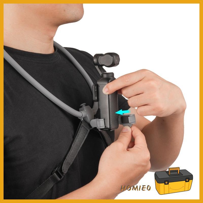 HOMIE0 Vlog Chest Bracket ใช้งานร่วมกับสําหรับกระเป๋า 4 3 กล้องคอ Securely Fit สําหรับแบบไดนามิกมุม 