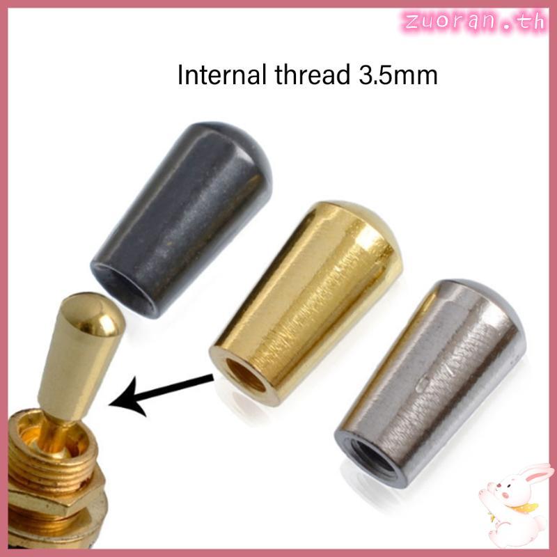 ZUO กีตาร์ 3 Way Toggle Switch Selector Toggle Switch Knobs Caps ด้ายภายใน