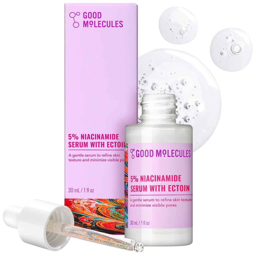 ดี Molecules 5% Niacinamide Serum พร้อม Ectoin, Pore Serum, 1 fl oz WL2W