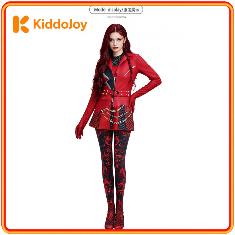 Descendants 5Red Little Red Princess คอสเพลย์ Descendants Red Heart Rebel Princess ชุดฮาโลวีนเครื่อง