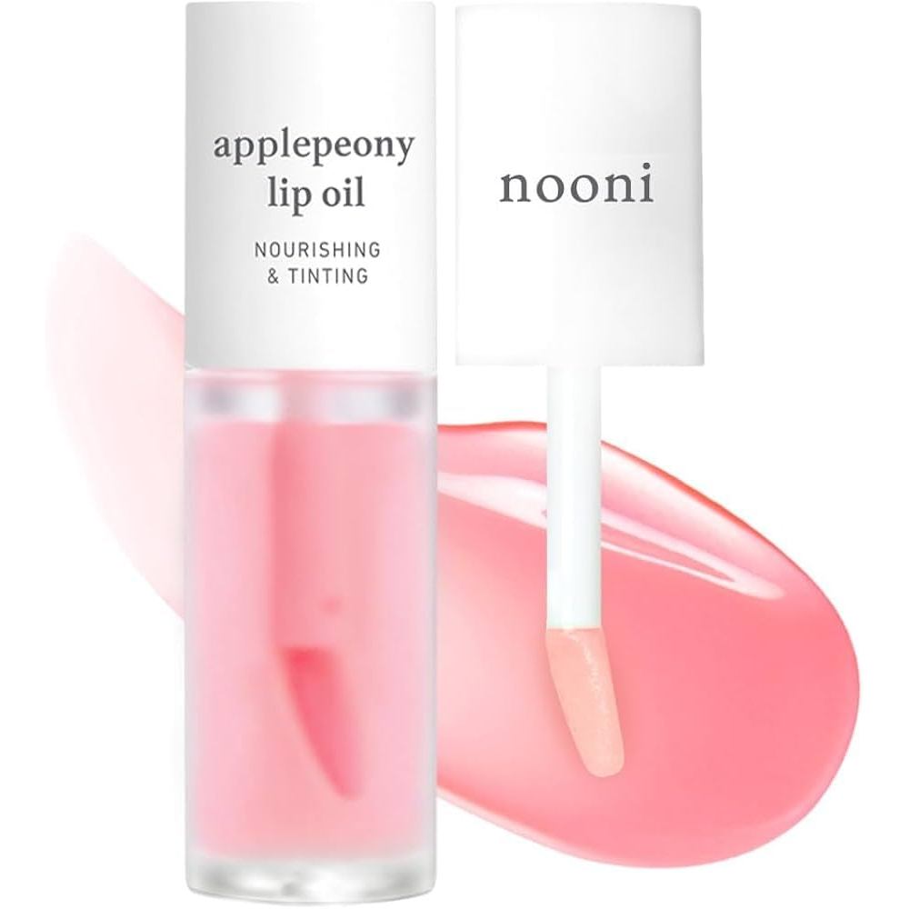 NOONI Korean Lip Oil - Applepeony - pH Color-Changing Plumping Lip Gloss LT6V