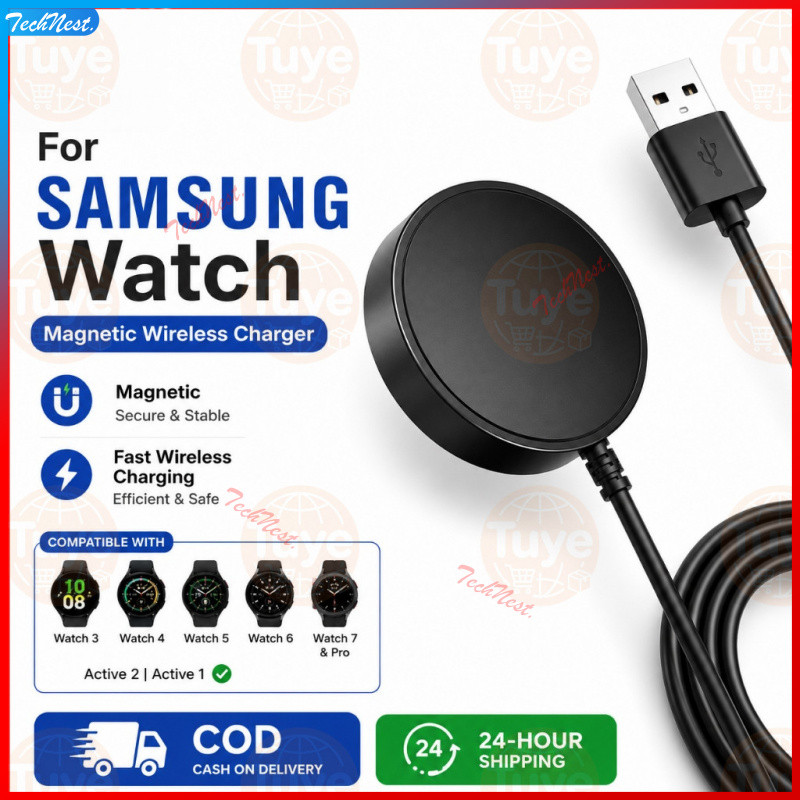 Magnetic Charger สําหรับ Galaxy Watch 7 Ultra FE 6.5 Pro Fast Charging USB C สําหรับนาฬิกา 4.3.2.1