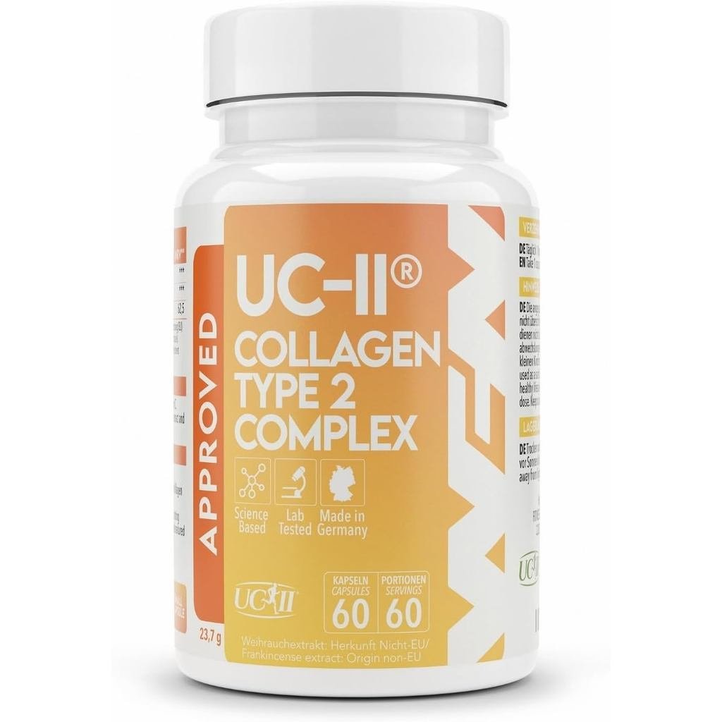 WFN ได้รับการอนุมัติ UC-II - Undenatured Type 2 Collagen – 60 แคปซูล – Joint Complex พร้อม UC II Col
