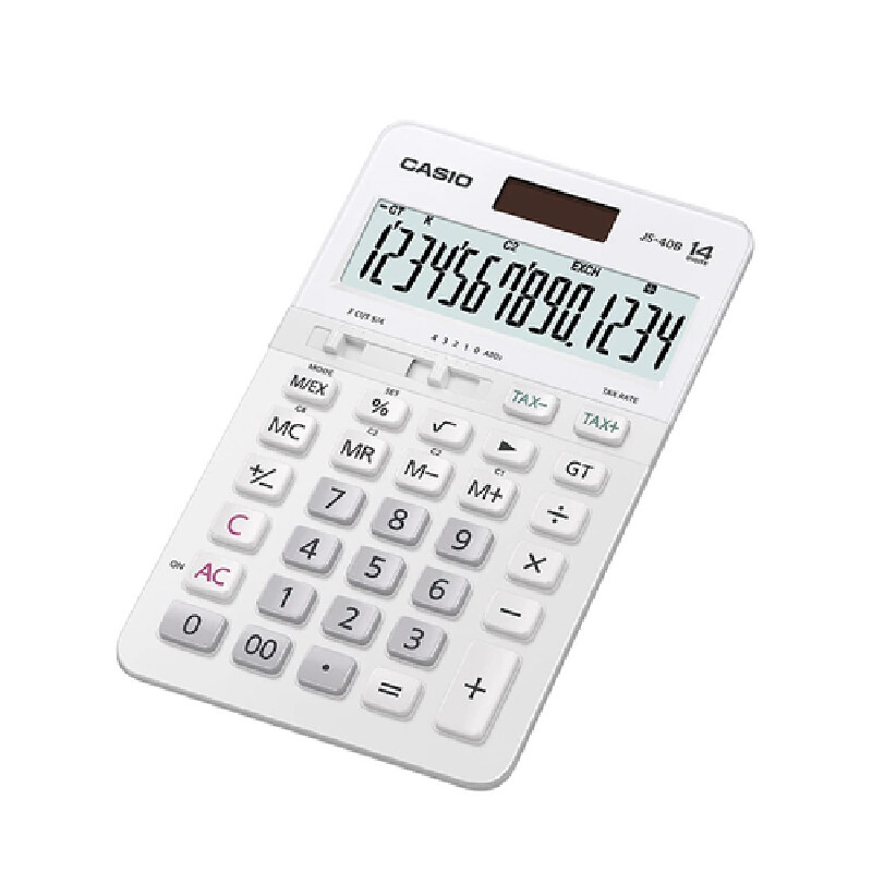 CASIO آلة حاسبة JS-40B — أبيض