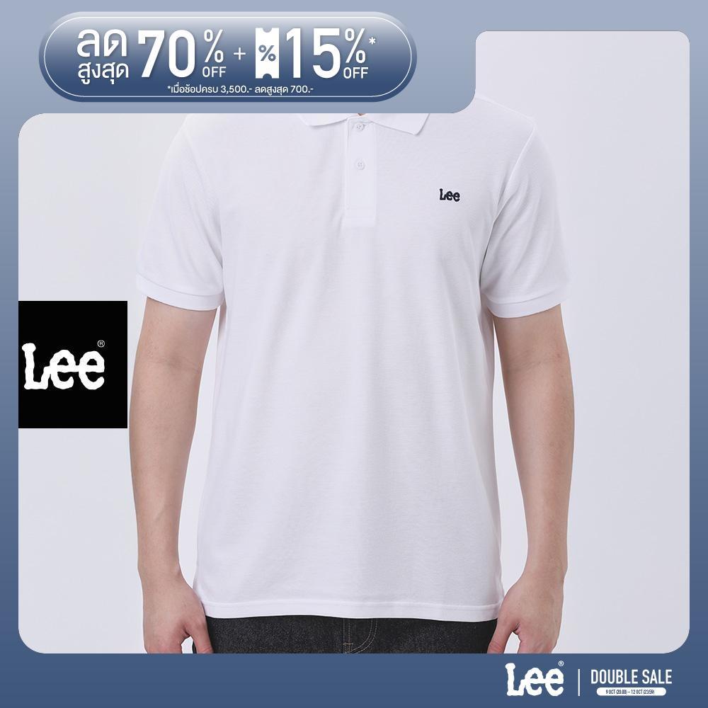 LEE قميص بولو رجالي Regular — أبيض