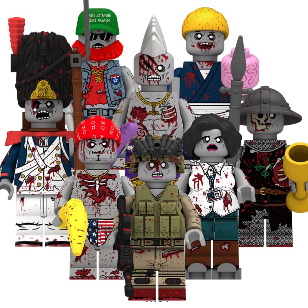Zombie Action Figure Old Guard Zombie The Crusaders Zombie Mzga Zombie Murderer Zombie ของเล่นคอลเลก