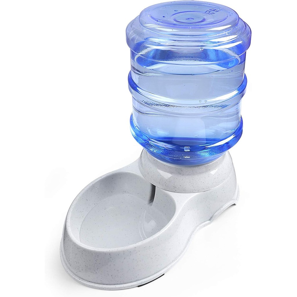Pet Water Dispenser Station - 1 Gal Replenish Pet Waterer for Dog Cat Animal Automatic Gravity Water