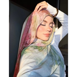 2025 ขายดีที่สุด ใหม่ Tie-Dye Hijab สําหรับผู้หญิงออกแบบพิมพ…