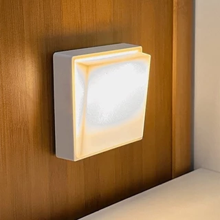 ICRAFT ไฟ LED กลางคืน ตกแต่งห้องด้วยไฟวอร์มสวิตช์ ตั้งโต๊ะชาร์จ USB ออกแบบเรียบง่ายสำหรับห้องนอน
