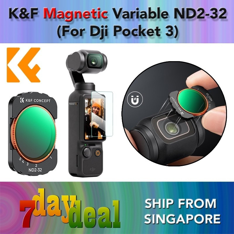 K&F Magnetic Variable ND232 Filter สําหรับ DJI Osmo Pocket 3TH99 I7B8