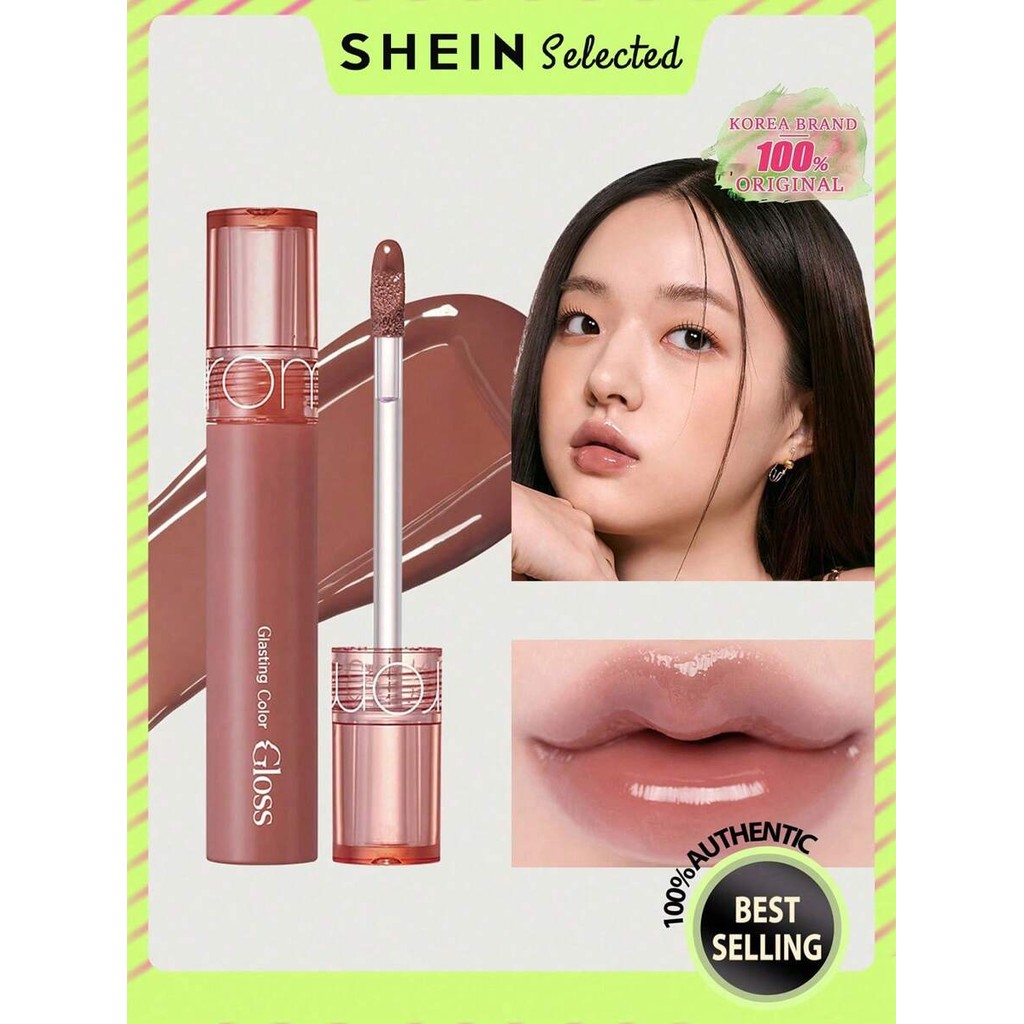 Rom&nd Glasting Color Gloss - Juicy, Glossy, Comfortable Finish, 06 Deepen Moor, 0.14oz/4g