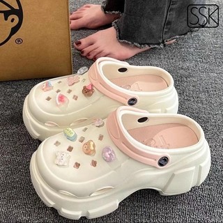 Sandal Kodok Wanita Terbaru 2025 Karet Tebal Sandal Baim Wanita Dewasa Sandal Fuji Viral Tinggi