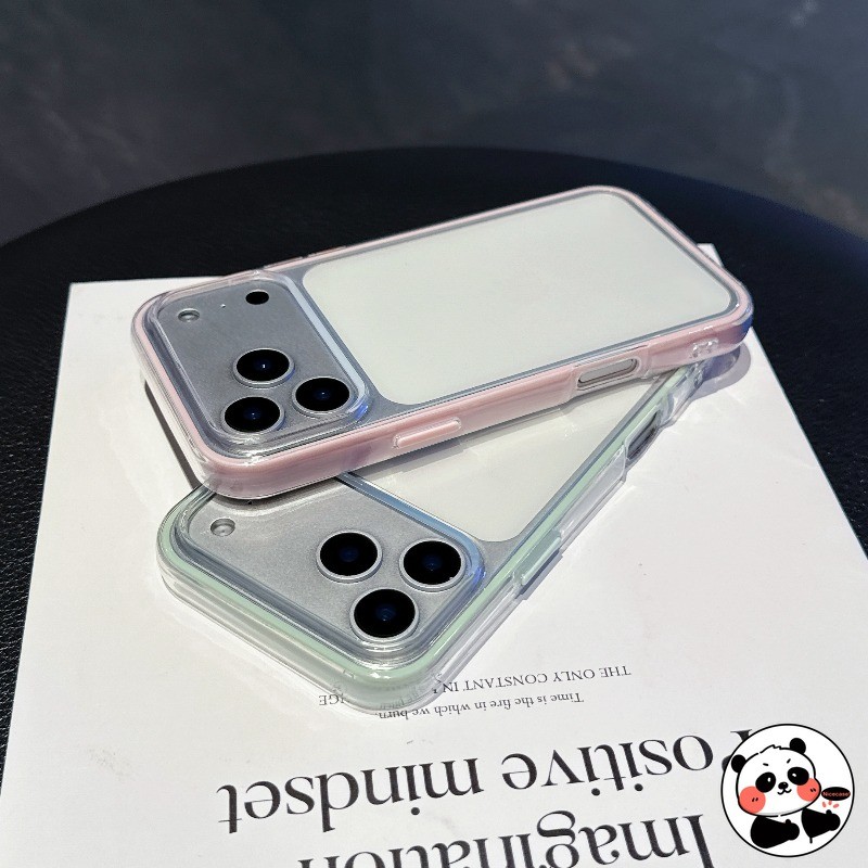 น่ารัก 2in1 เคสโทรศัพท์สําหรับ OPPO Reno 14 13 11 10 9 8 Pro Plus 8T 8Z 8 Lite 5G 4G ฝาครอบสี Candy Simple Clear Anti-fall Soft Casing