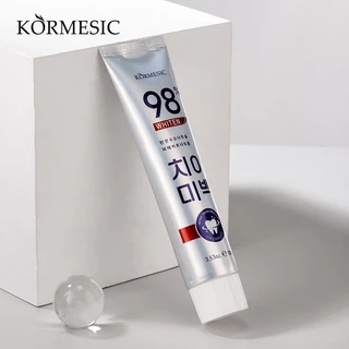 พร้อมส่ง ยาสีฟันขจัดคราบเหลือง 100g KORMESIC คาร์เมซิก 98% Whiten ฟอกฟันขาว และลดกลิ่นปาก