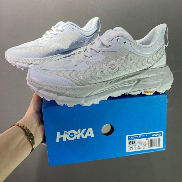 ส่วนลด! Hoka Mafate Speed 4 รองเท้าวิ่งสำหรับผู้ชายและผู้หญิง 4UIA