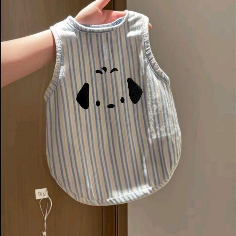 สุนัขฤดูร้อนบางสไตล์เสื้อกั๊กผ้าไหมน้ําแข็งป้องกันขุยลูกสุนัขเสื้อผ้าระบายอากาศเย็นน่ารักลูกสุนัขสัตว์เลี้ยงเสื้อผ้าสุนัข