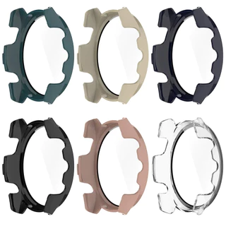 【เคส+สาย】🔥สายซิลิโคน + เคสสําหรับ Garmin Forerunner 165 165 Music SmartWatch กรณีแก้วป้องกันสายซิลิโคนใส Garmin Watch