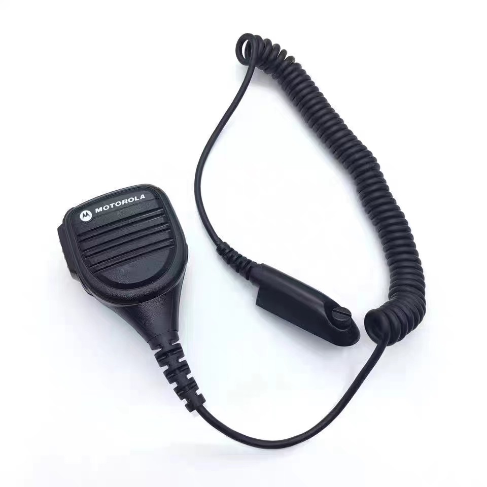 Motorola Walkie-Talkie Talkie GP328 GP338 PTX760 MTP750 ไมโครโฟนมือกันฝนไมโครโฟนไหล่