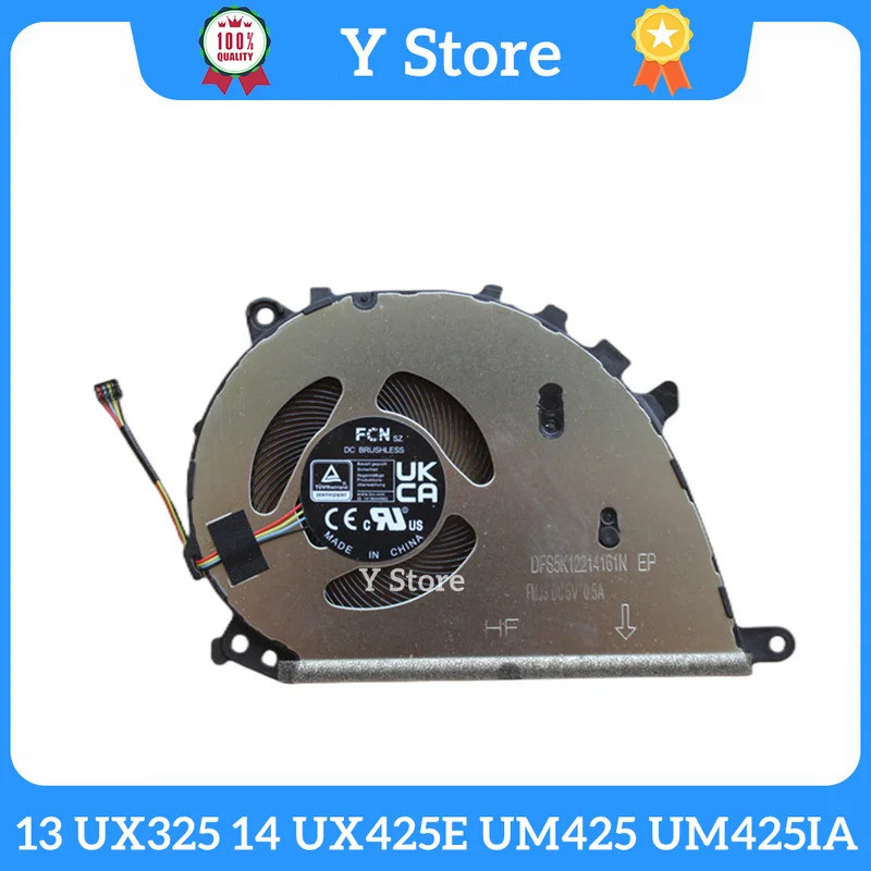 Y Store ใหม่สําหรับ ASUS Zenbook 13 UX325 14 UX425E UM425 UM425IA UX425J UX325JA UM325S/UA พัดลมระบา