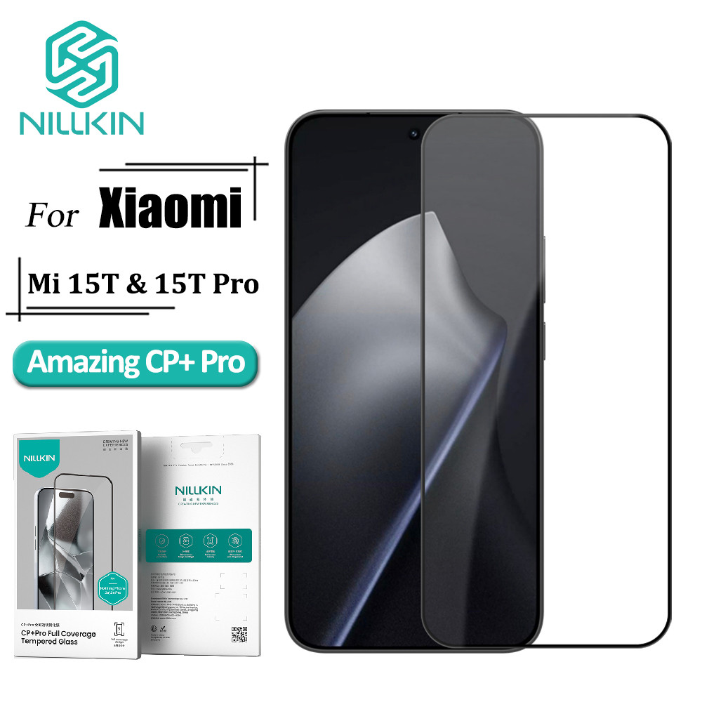 NILLKIN CP+ Pro กระจกนิรภัยสําหรับ Xiaomi 15T Pro / 15T ความละเอียดสูง 9H ตัวป้องกันหน้าจอป้องกันการระเบิด