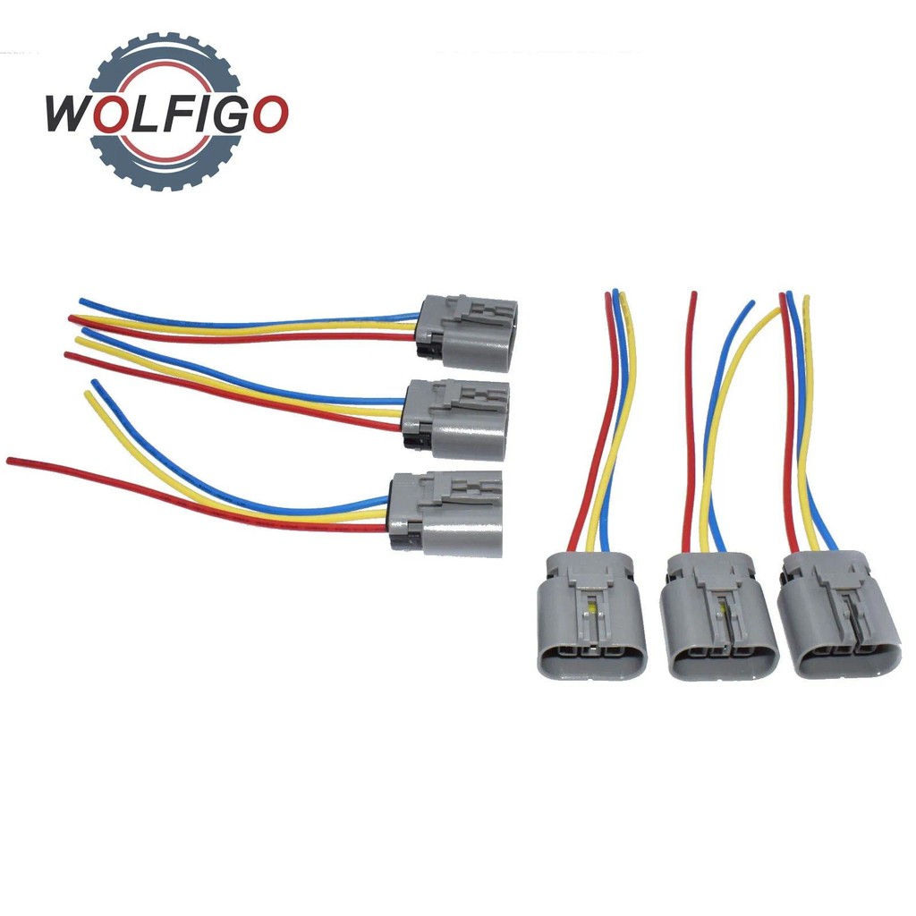 WOLFIGO คอยล์จุดระเบิดแพ็คสายไฟ Pigtail Harness สําหรับ Nissan 300zx z32 Pulsar NX Infiniti J30 CI-I