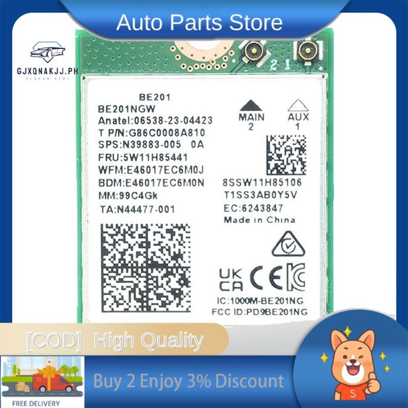 BE201 BE201NGW WIFI7 การ์ด M.2 Cnvio3 8774Mbps Tri-Band Bluetooth5.4 โมดูลการ์ดไร้สายสําหรับ Win10/1