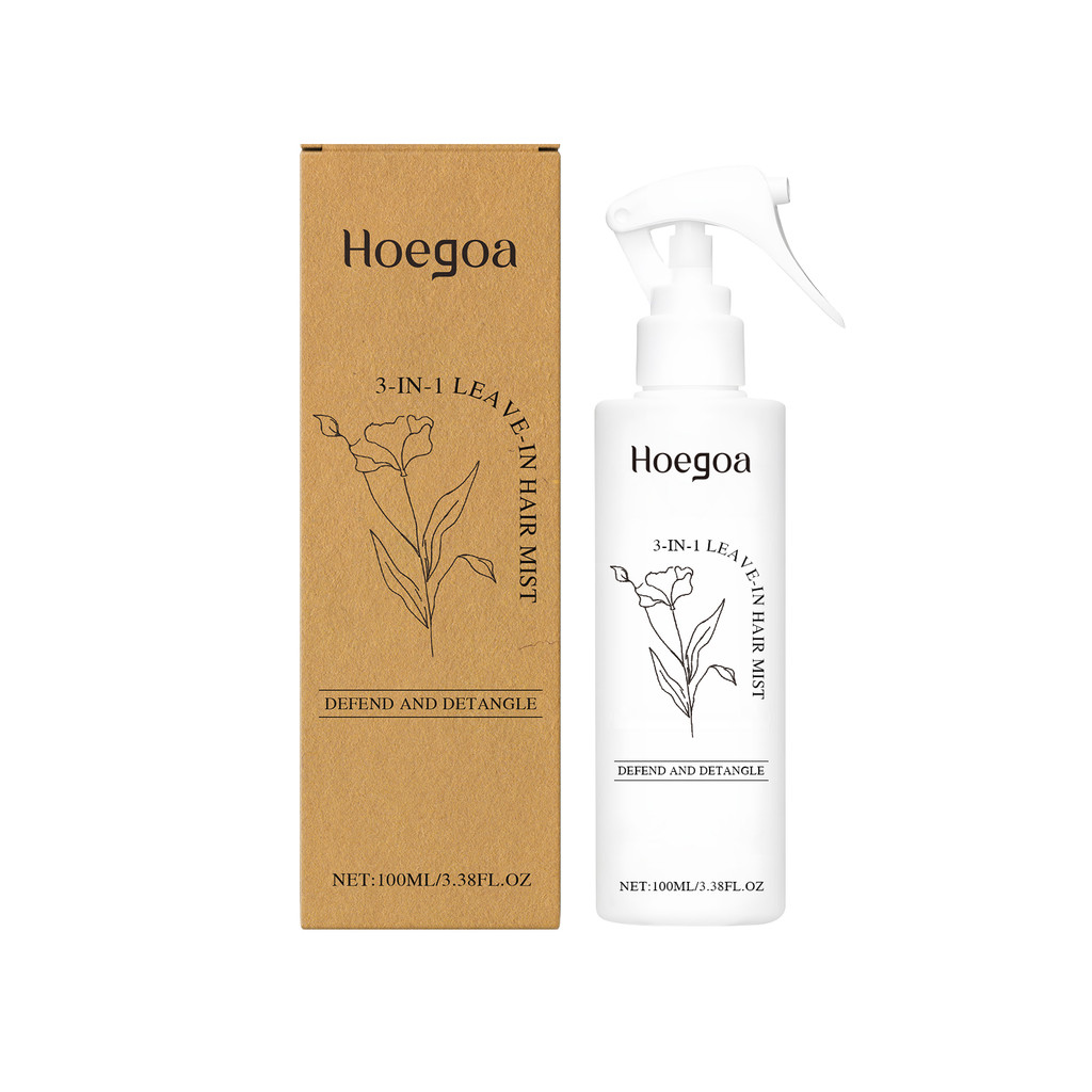 3 in 1 Leave-In Hair Care สเปรย์ส่วนพืช Care Nourishing Natural Fluffy Hair Care สเปรย์ผมแห้ง