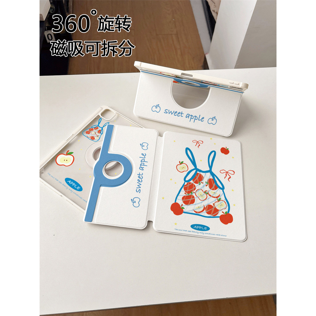 ยี่ห้อใหม่น่ารักผีเสื้อสีสันสดใส Apple iPad 10th Generation เคสป้องกันแบบพับได้, เหมาะสําหรับ iPhone